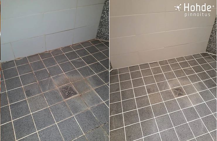 epäpuhtauksien puhdistus kylpyhuoneesta
