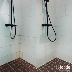 kylpyhuone ennen ja jälkeen Hohdepinnoituksen
